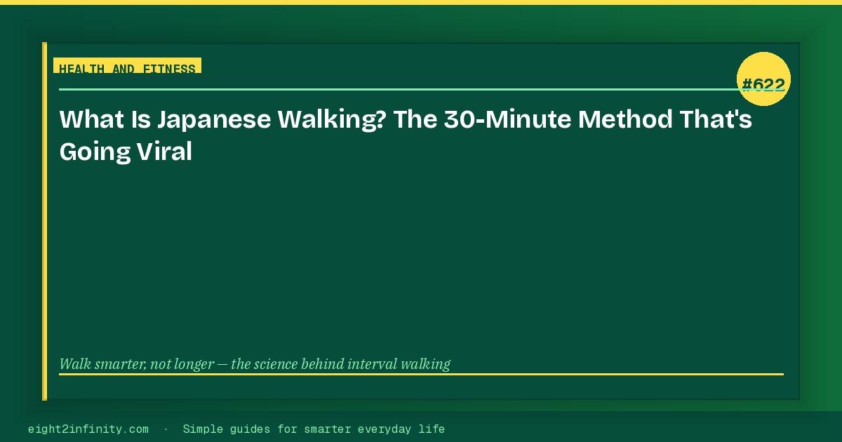 What Is Japanese Walking? The 30-Minute Method That's Going Viral 3