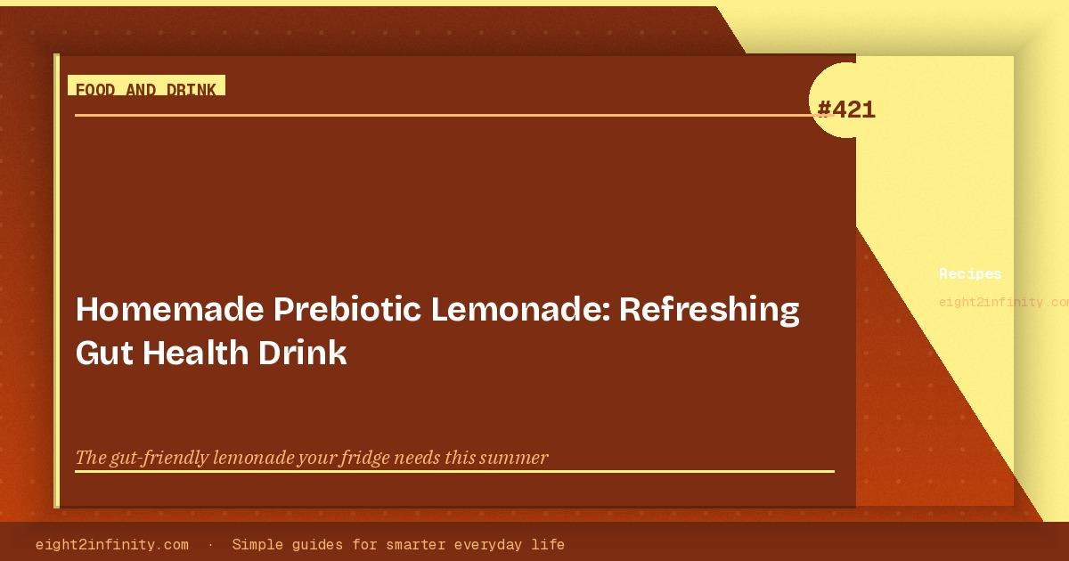 Homemade Prebiotic Lemonade: Refreshing Gut Health Drink 3
