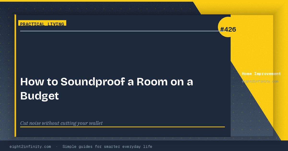 How to Soundproof a Room on a Budget 3
