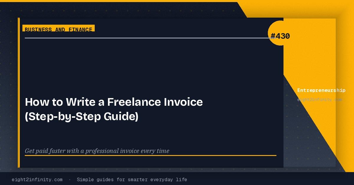 How to Write a Freelance Invoice (Step-by-Step Guide) 3