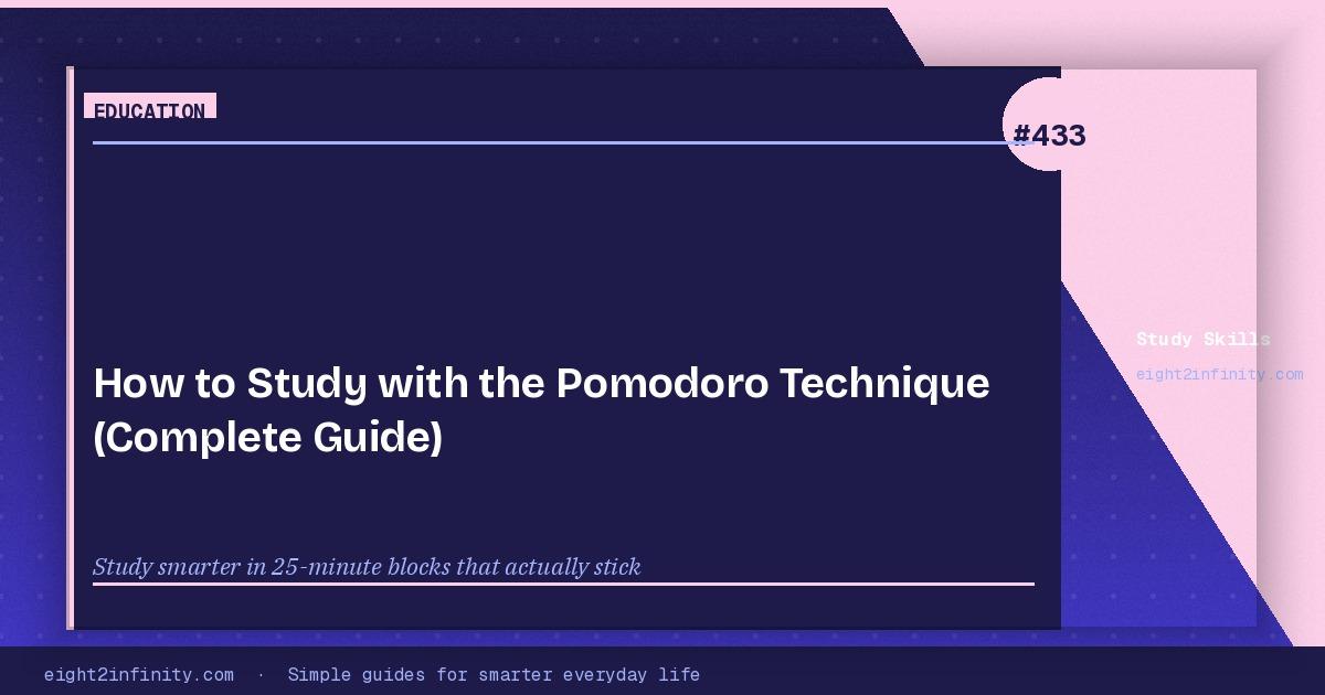 How to Study with the Pomodoro Technique (Complete Guide) 3