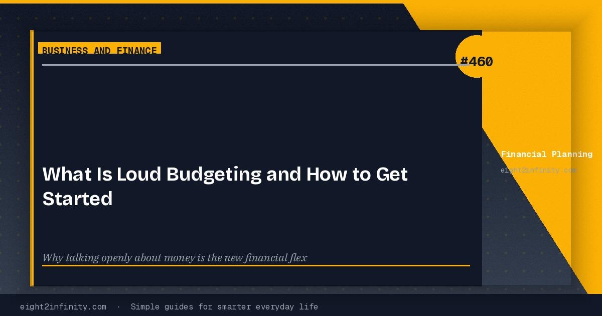What Is Loud Budgeting and How to Get Started 3