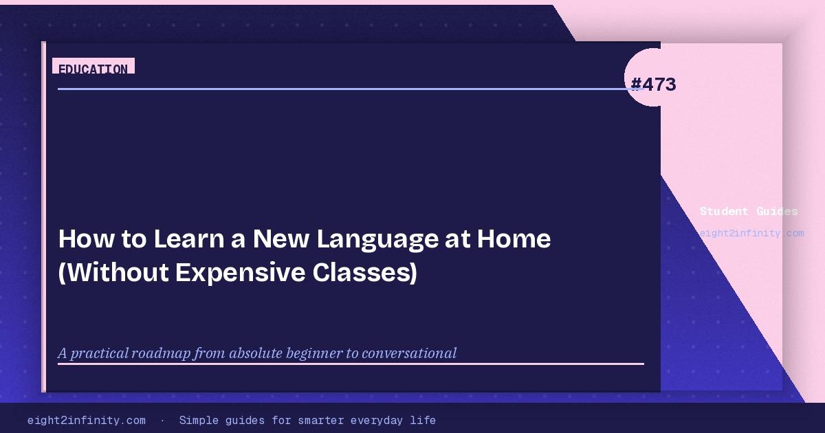 How to Learn a New Language at Home (Without Expensive Classes) 3