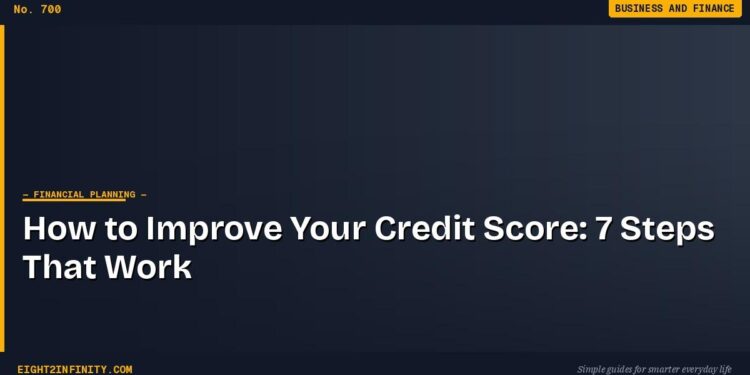 How to Improve Your Credit Score: 7 Steps That Work