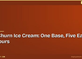No-Churn Ice Cream: One Base, Five Easy Flavours