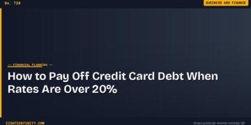 How to Pay Off Credit Card Debt When Rates Are Over 20%