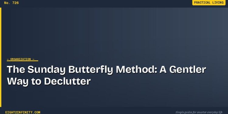 The Sunday Butterfly Method: A Gentler Way to Declutter 1 The Sunday Butterfly Method: A Gentler Way to Declutter