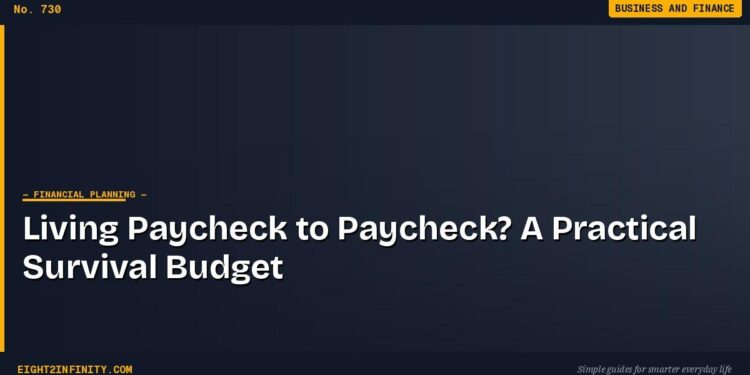 Living Paycheck to Paycheck? A Practical Survival Budget 1 Living Paycheck to Paycheck? A Practical Survival Budget