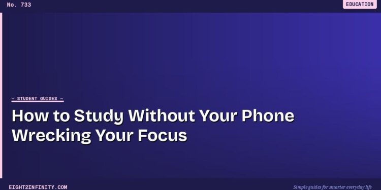 How to Study Without Your Phone Wrecking Your Focus