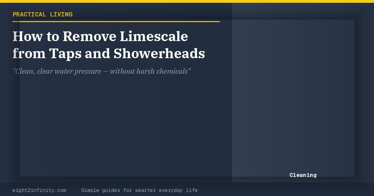 How to Remove Limescale from Taps and Showerheads 2