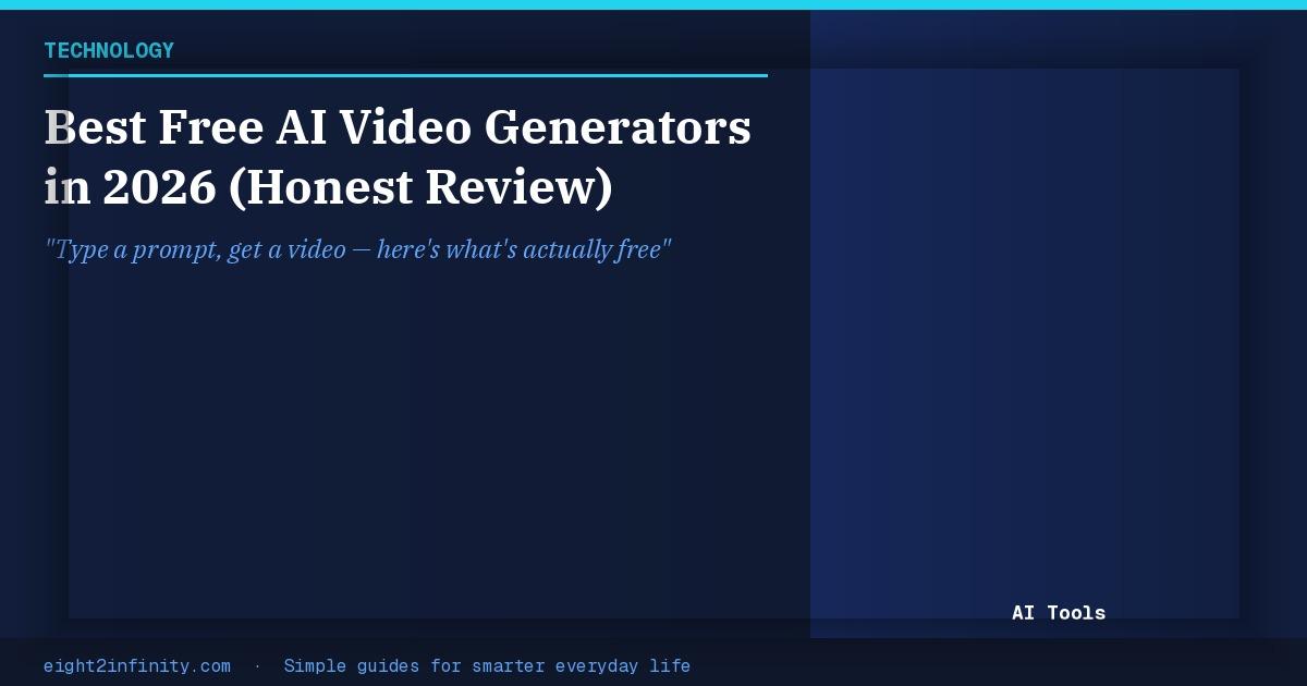Best Free AI Video Generators in 2026 (Honest Review) 2