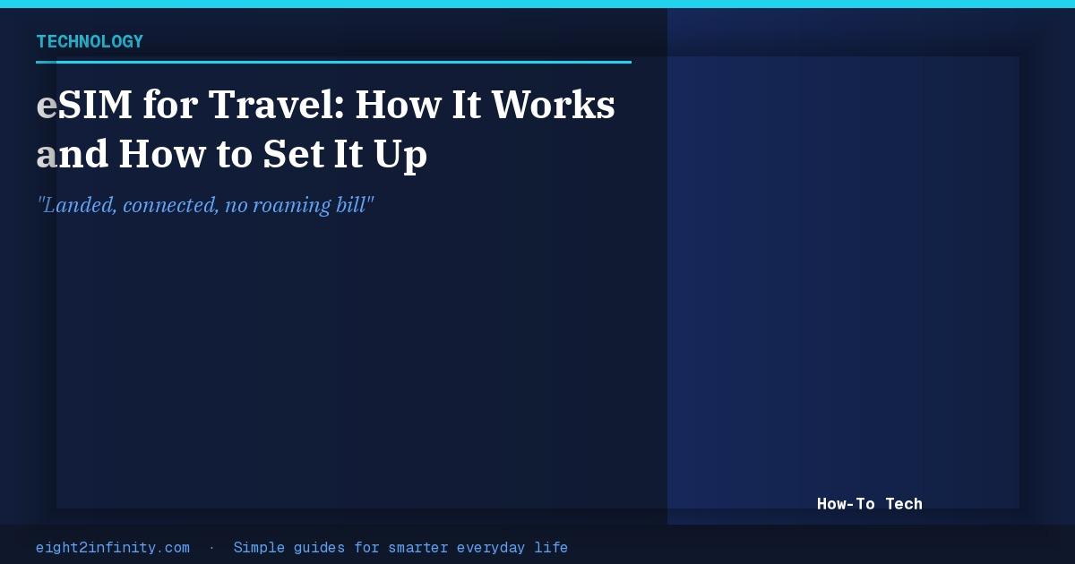 eSIM for Travel: How It Works and How to Set It Up 2