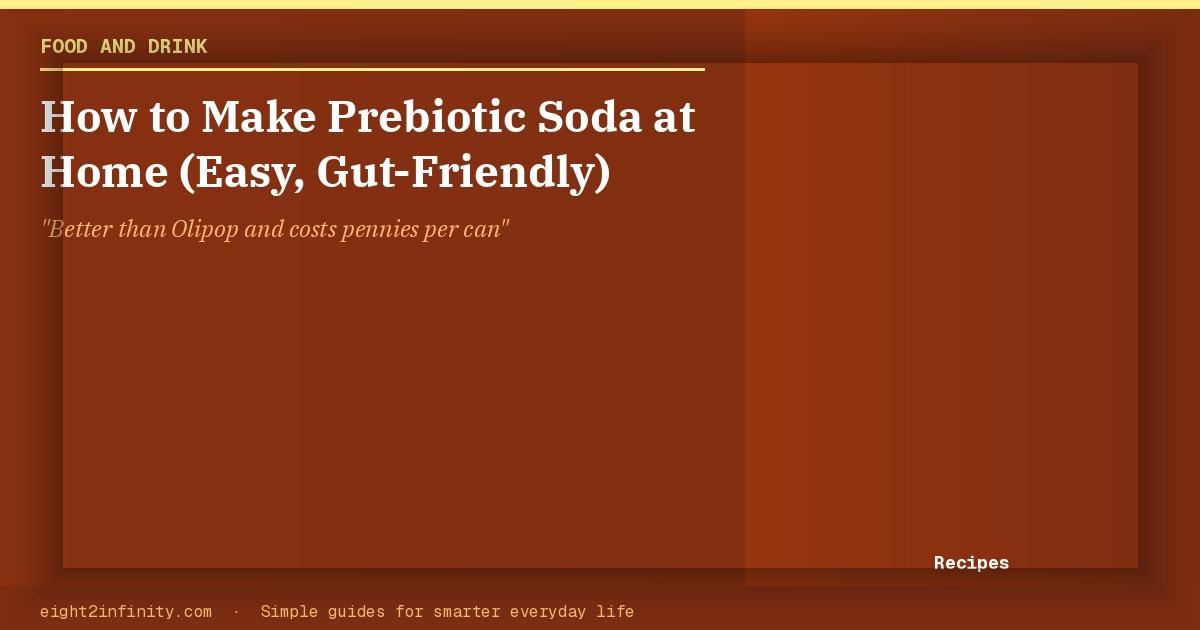 How to Make Prebiotic Soda at Home (Easy, Gut-Friendly) 2