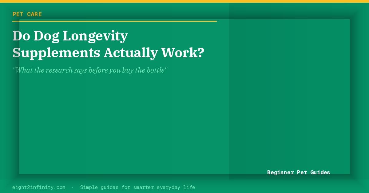 Do Dog Longevity Supplements Actually Work? 2