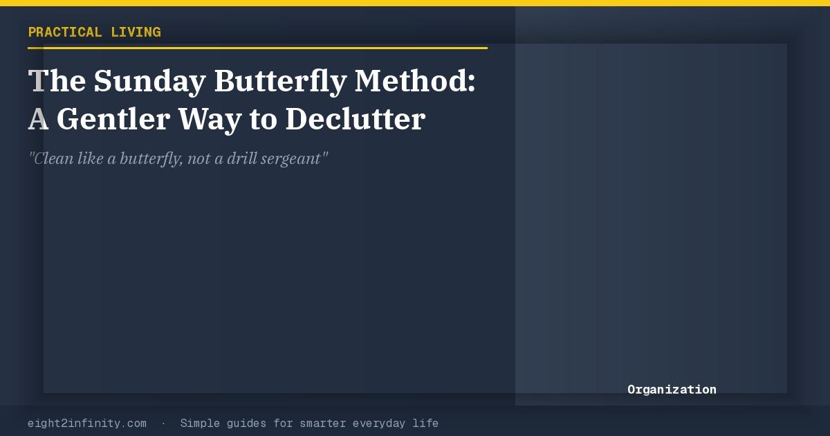 The Sunday Butterfly Method: A Gentler Way to Declutter 2