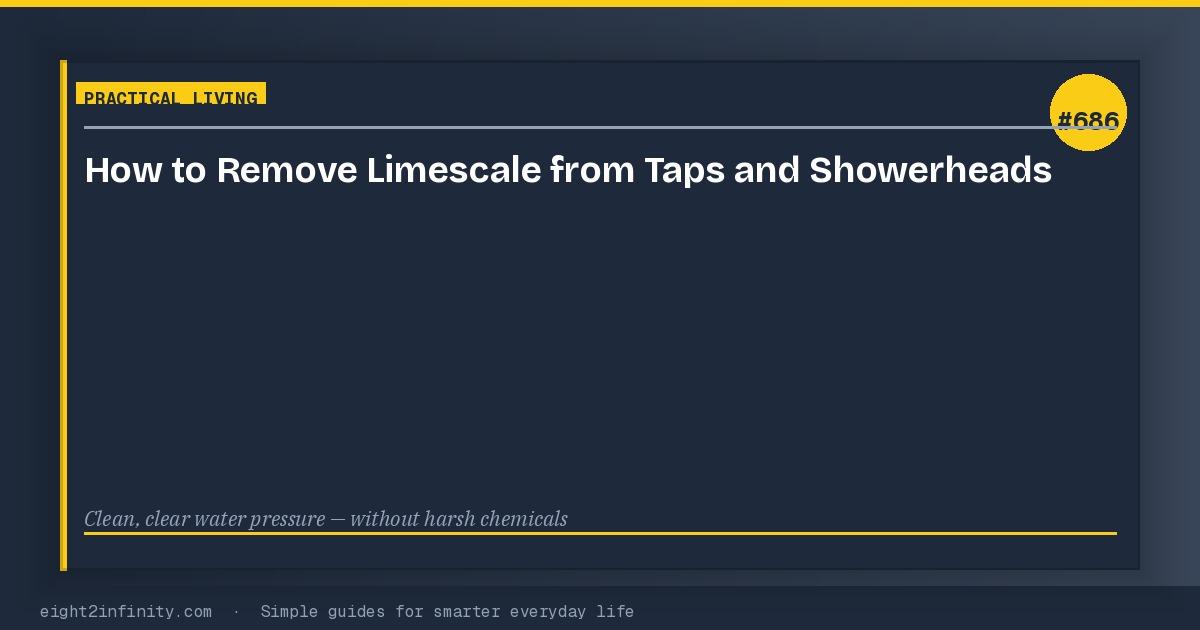 How to Remove Limescale from Taps and Showerheads 3