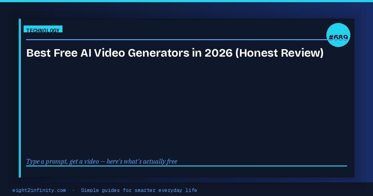 Best Free AI Video Generators in 2026 (Honest Review) 3