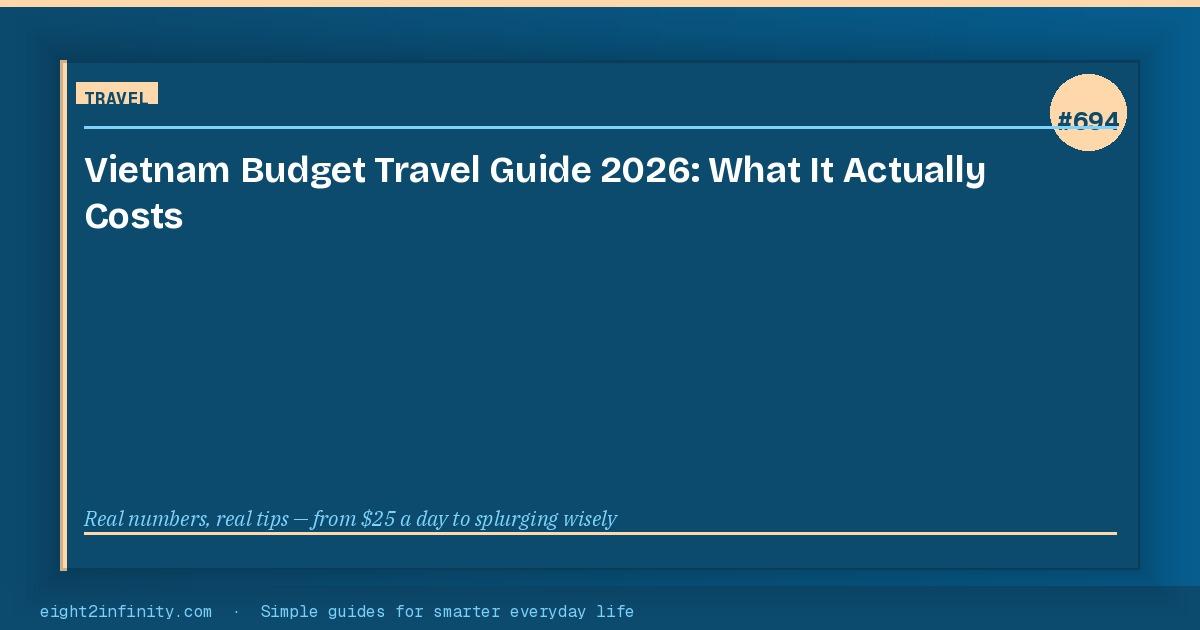 Vietnam Budget Travel Guide 2026: What It Actually Costs 3
