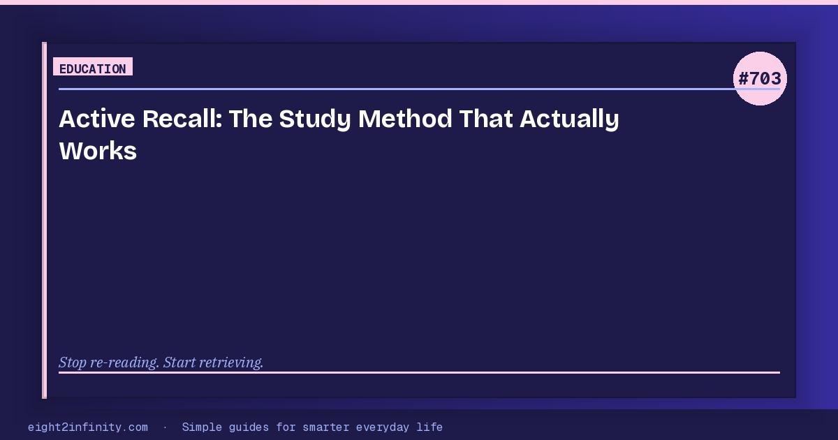 Active Recall: The Study Method That Actually Works 3