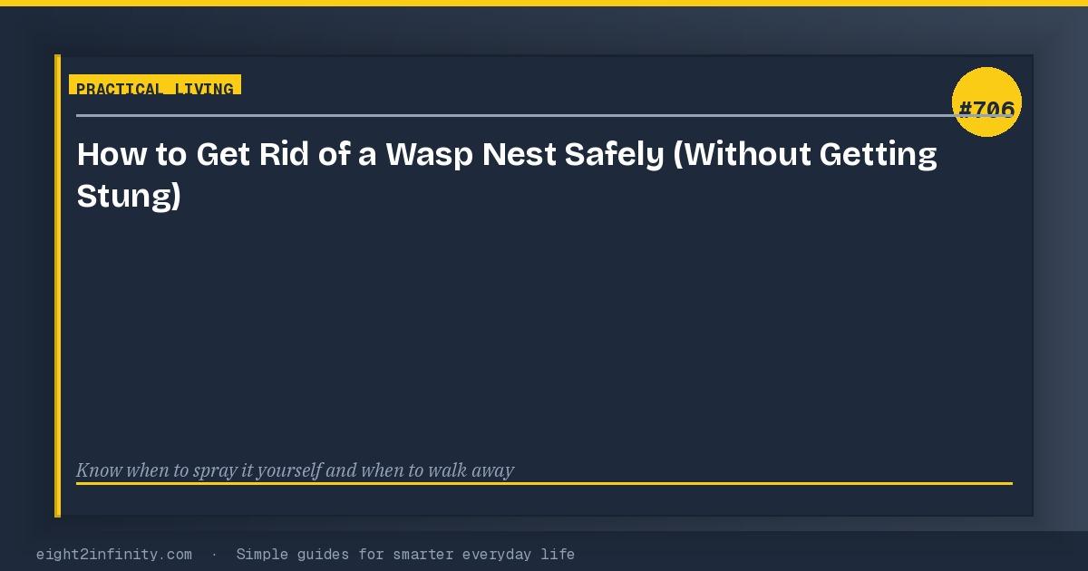 How to Get Rid of a Wasp Nest Safely (Without Getting Stung) 3