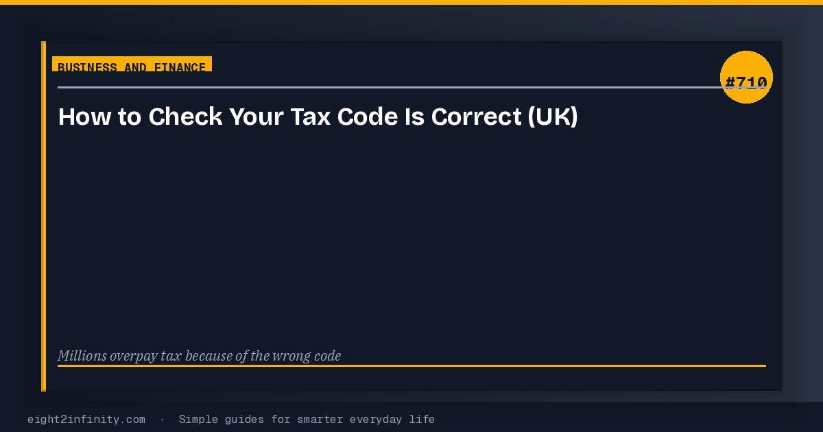 How to Check Your Tax Code Is Correct (UK) 3